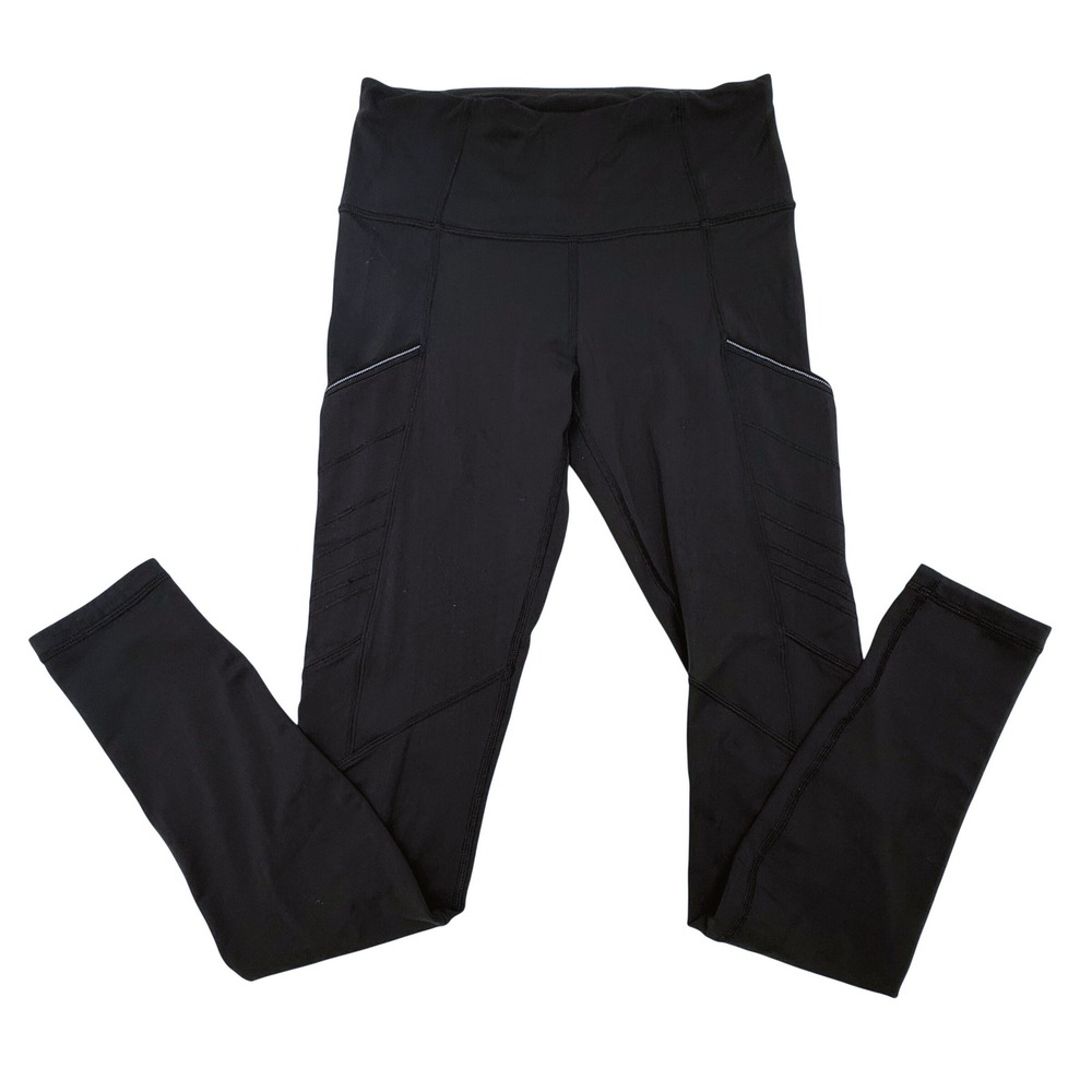 Lululemon Cadence Crusher Tight Black High Rise Leggings Size 4 Pockets